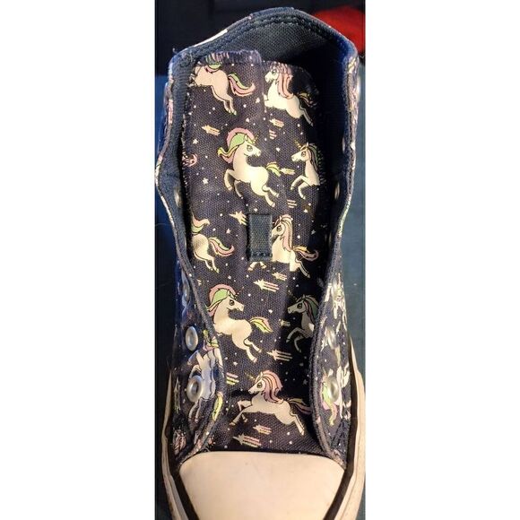 Converse Shoes Youth 2 Unicorn Chuck Taylor All Star High 666201C Blue Fabric - Picture 3 of 6